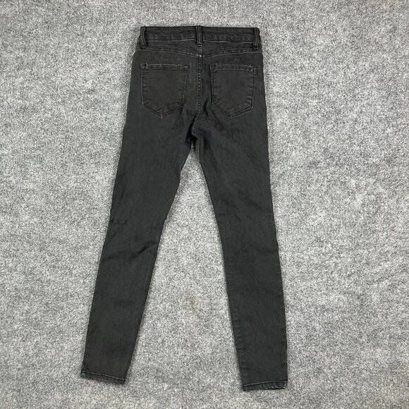 Black High-Waisted Stretch Slim Fit Jeans - Picture 7 of 9